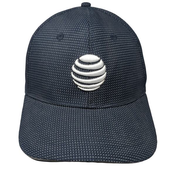 AT&T Strapback Baseball Cap Blue One Size Performance Reflective Image Solutions - Picture 1 of 11